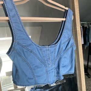 Windsor Denim Crop Top